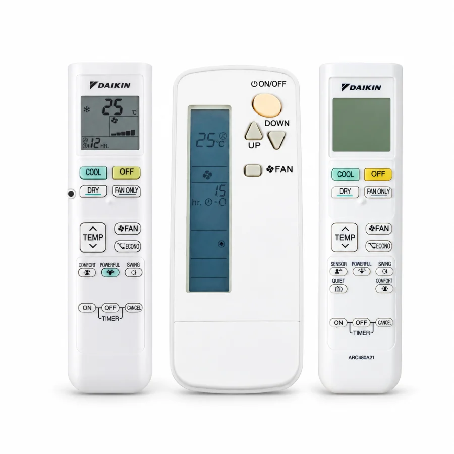 รีโมทแอร์ Daikin รุ่น ARC480A21 ใช้กดเช็คและอ่าน error code
