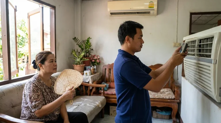 ช่างวัดอุณหภูมิลมแอร์ที่ไม่เย็น อุดรธานี